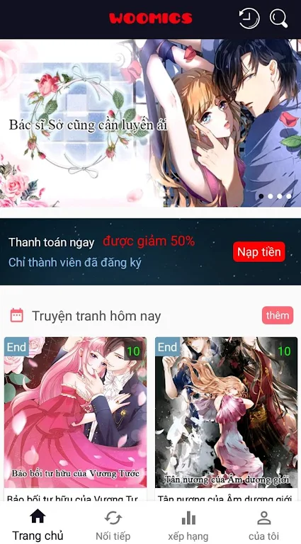 Ngôn Tình -- Webtoon,Manga,Comics应用截图第1张