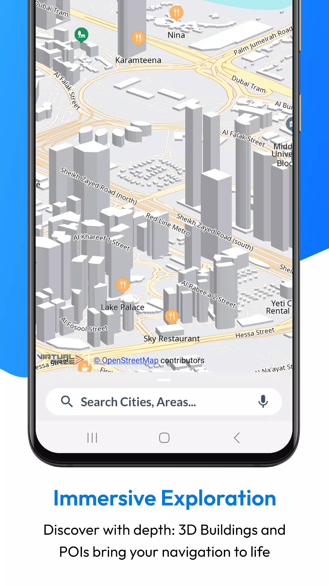 Offline Map Navigation ဖန်သားပြင်ဓာတ်ပုံ 3