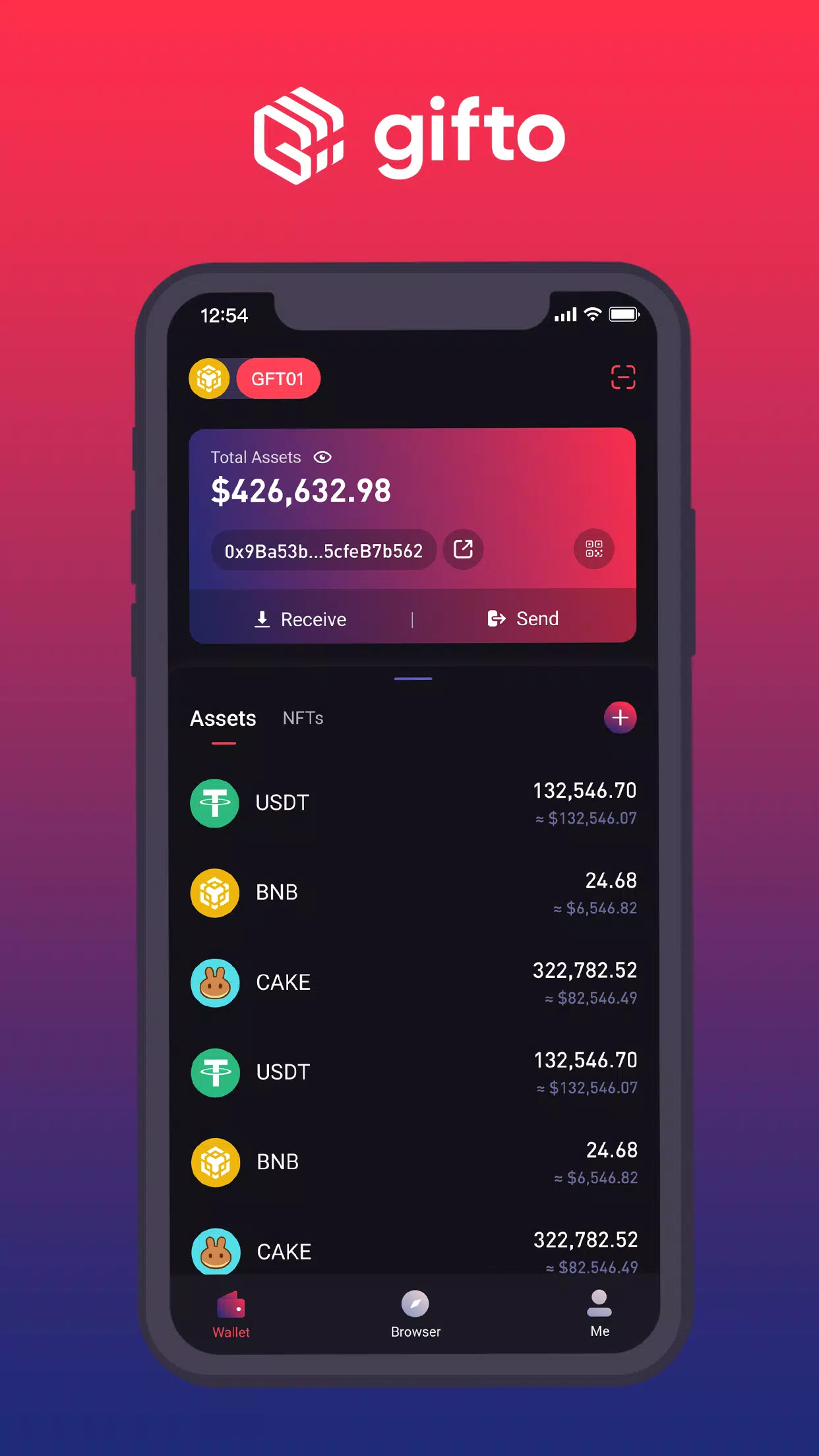 GFT Wallet Captura de tela 2