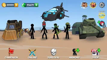 Age of Stickman Battle of Empires Tangkapan skrin 1