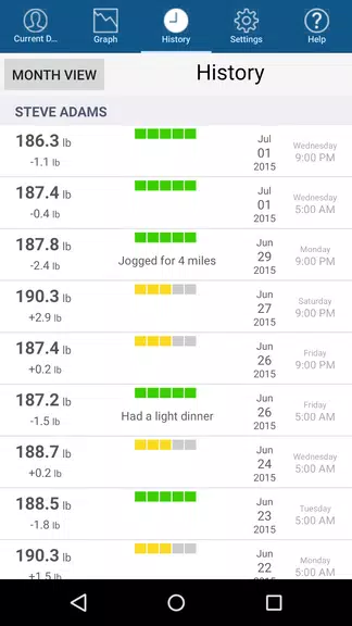 Monitor Your Weight Ekran Görüntüsü 3