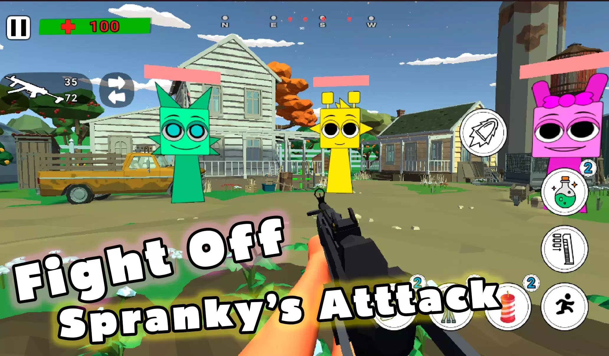 Battle Spranky Sandbox Shooter Capture d'écran 1