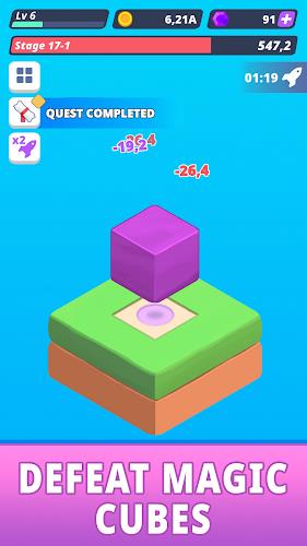 Tap Tap Cube - Idle Clicker スクリーンショット 3