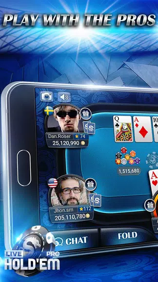 Live Hold’em Pro Poker Captura de tela 1