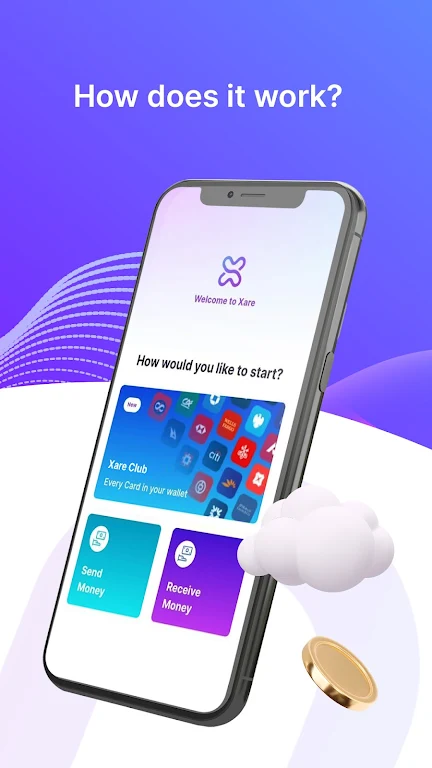 Xare - Share Debit,Credit card Captura de tela 3