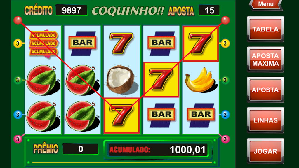 Caça Níquel do Coquinho Captura de pantalla 2
