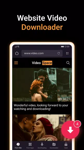 X Video Downloader & Player Ảnh chụp màn hình 1