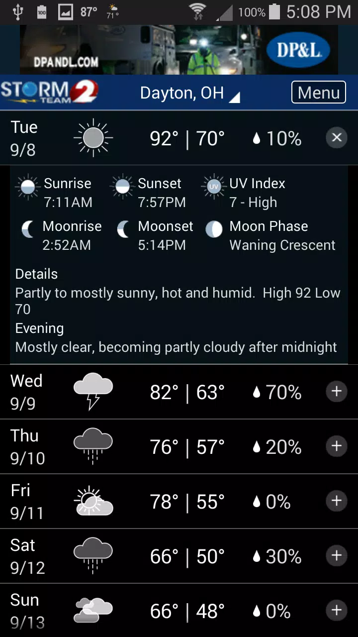 WDTN Weather Captura de tela 3