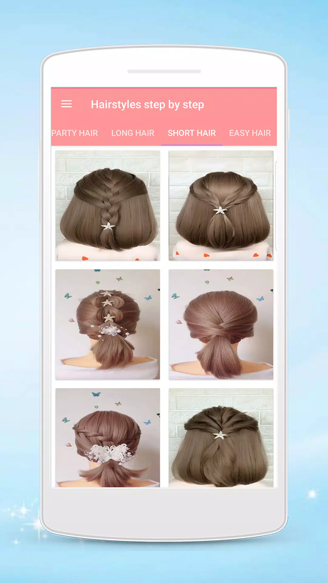 Hairstyles step by step Ekran Görüntüsü 2