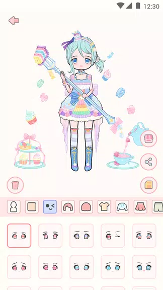 Cute live star:dress up avatar ဖန်သားပြင်ဓာတ်ပုံ 2