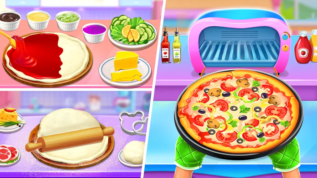 Pizza Maker Food Cooking Games Captura de pantalla 2