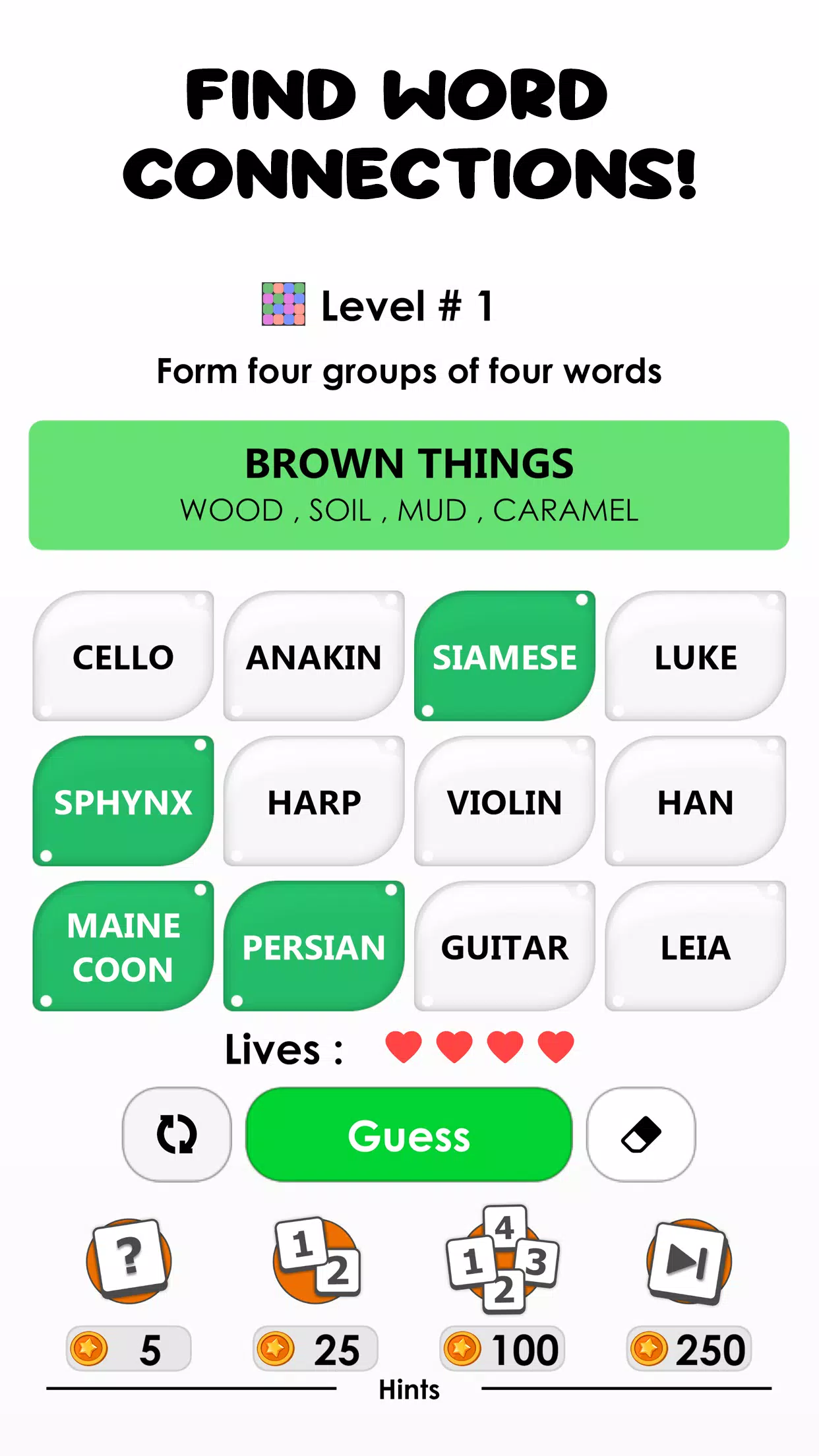 Words: Associations Word Game Скриншот 1