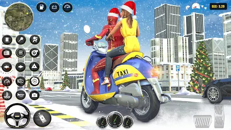 Superhero Bike Taxi Bike Games Tangkapan skrin 2