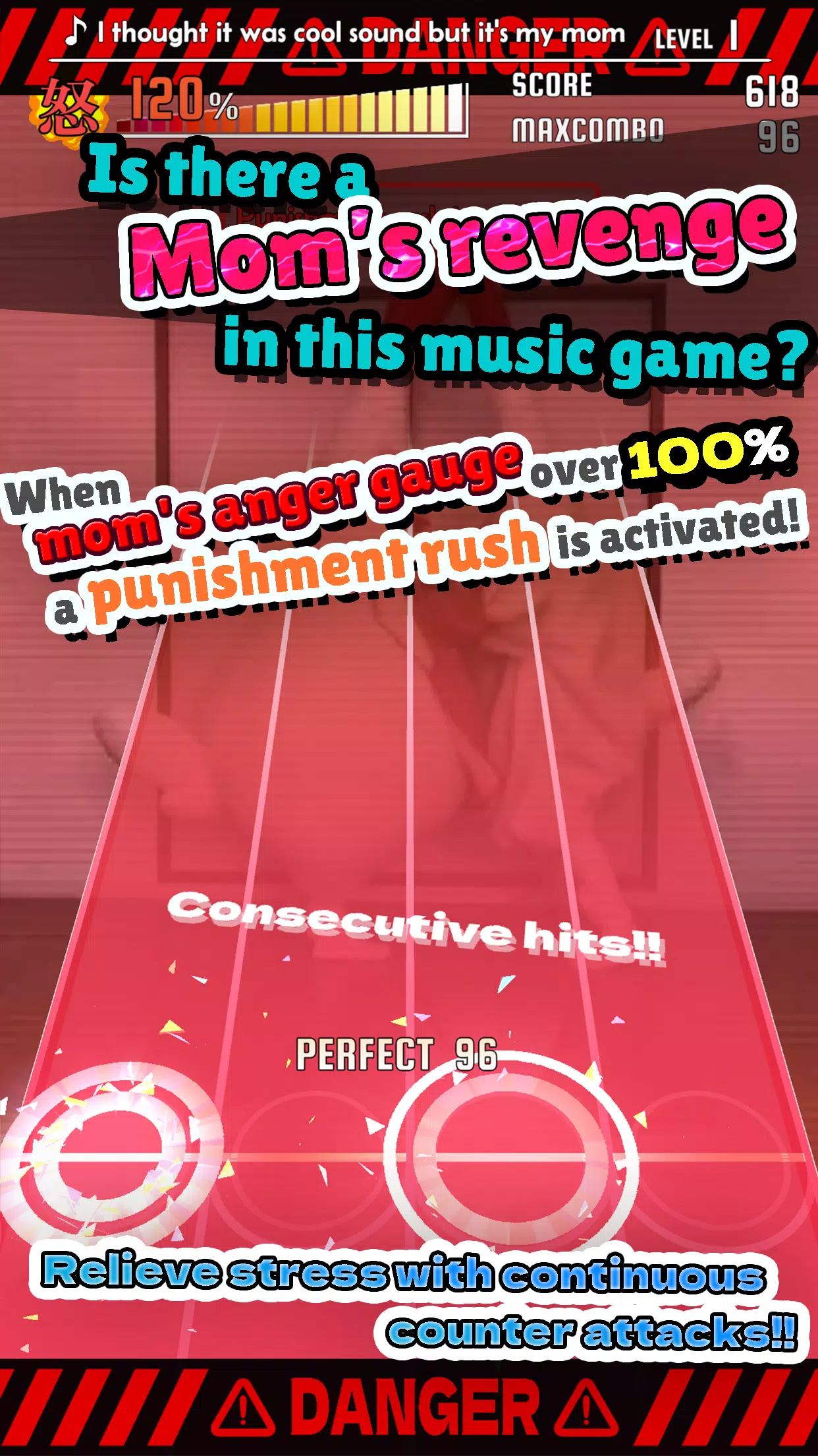 ChickenMom’s rhythm game Schermafbeelding 2