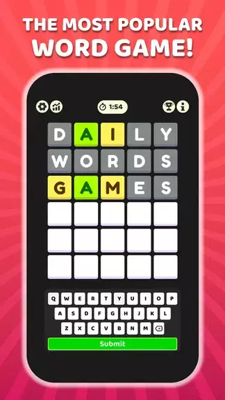 W Challenge - Daily Word Game Schermafbeelding 1