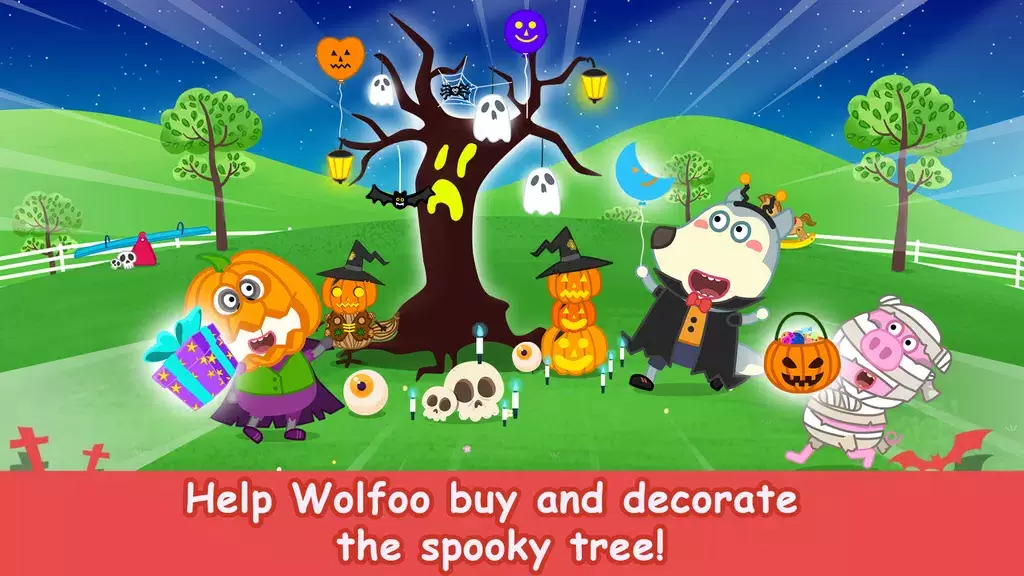 Wolfoo School Halloween Night应用截图第4张