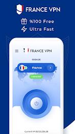 VPN France - Get France IP Captura de pantalla 1