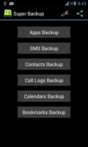 Super Backup: SMS and Contacts Screenshot 3