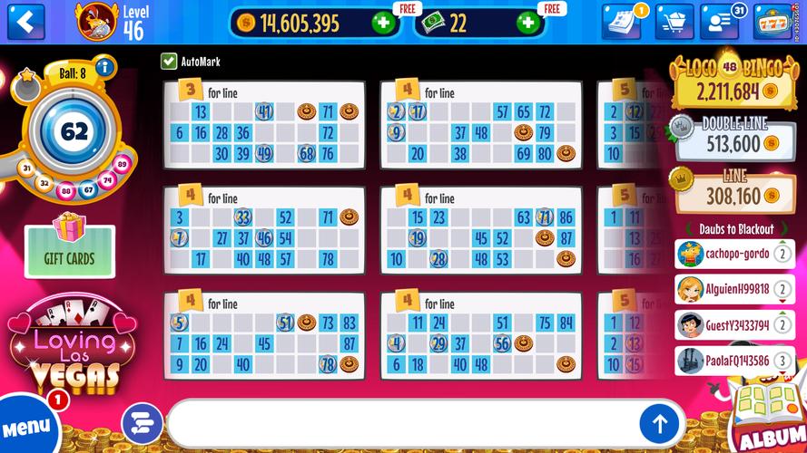 Bingo Lotto Tombola Online Скриншот 1