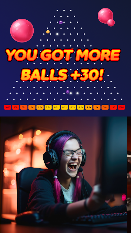 Plinko Balls - fast game Tangkapan skrin 1