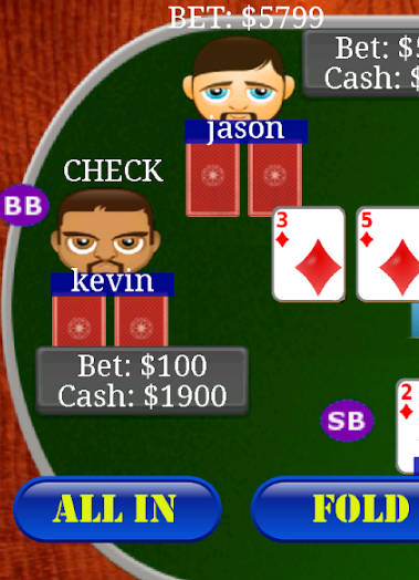 Texas Holdem Poker Bil Ảnh chụp màn hình 1