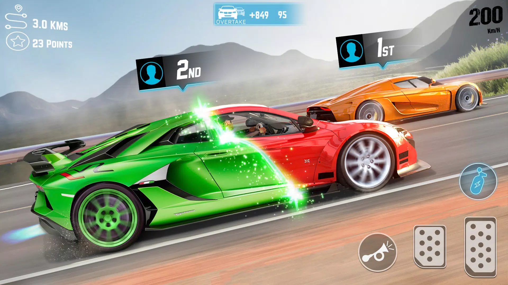 Real Highway Car Racing Game Скриншот 2