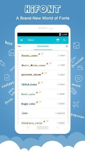 HiFont - Fonts&Wallpapers Tangkapan skrin 3