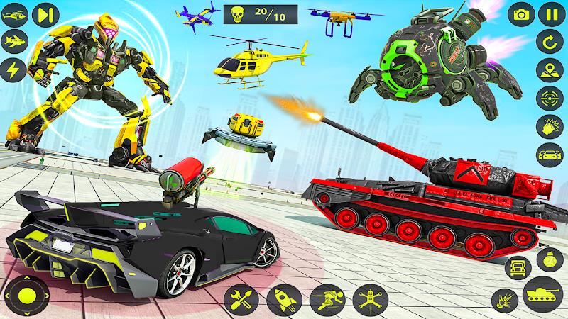 Army Tank Robot Car Games: Schermafbeelding 4