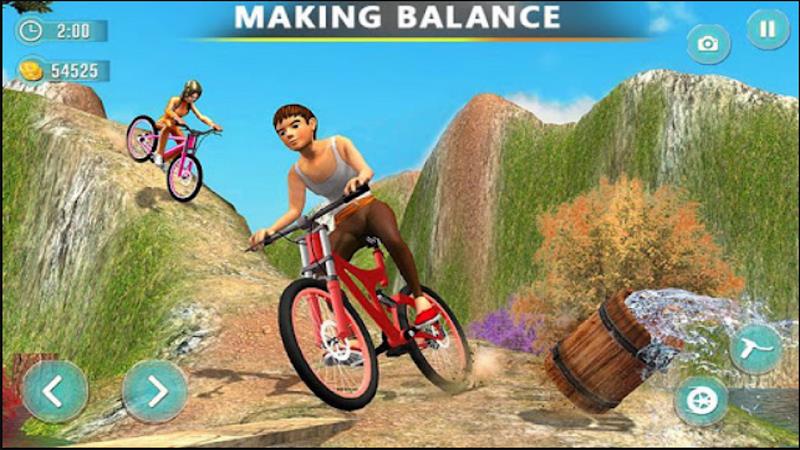 Offroad Bicycle Bmx Stunt Game Ekran Görüntüsü 3