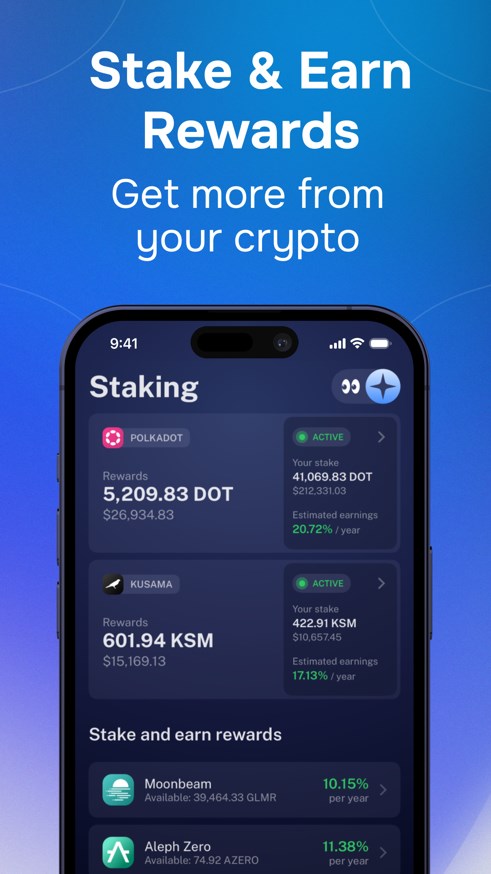 Nova Polkadot Wallet Captura de tela 2