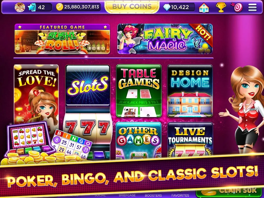 Glamour Casino - Home Designer Slots Capture d'écran 2