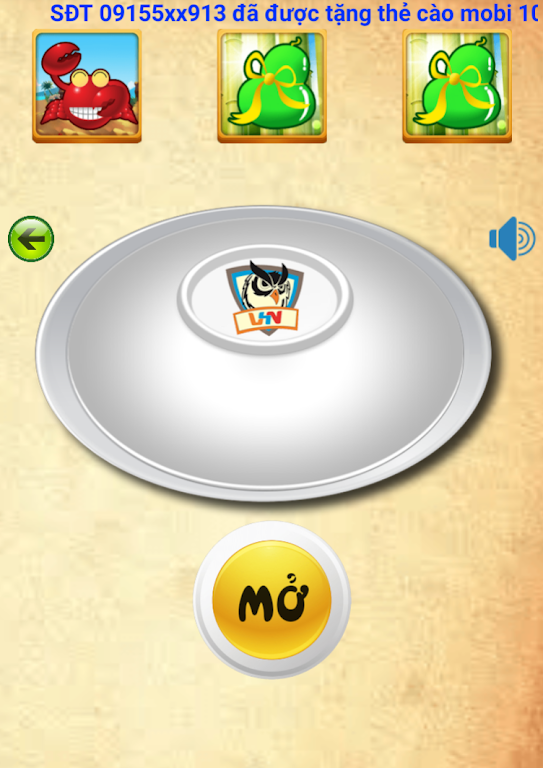 Schermata Game Bầu Cua 3