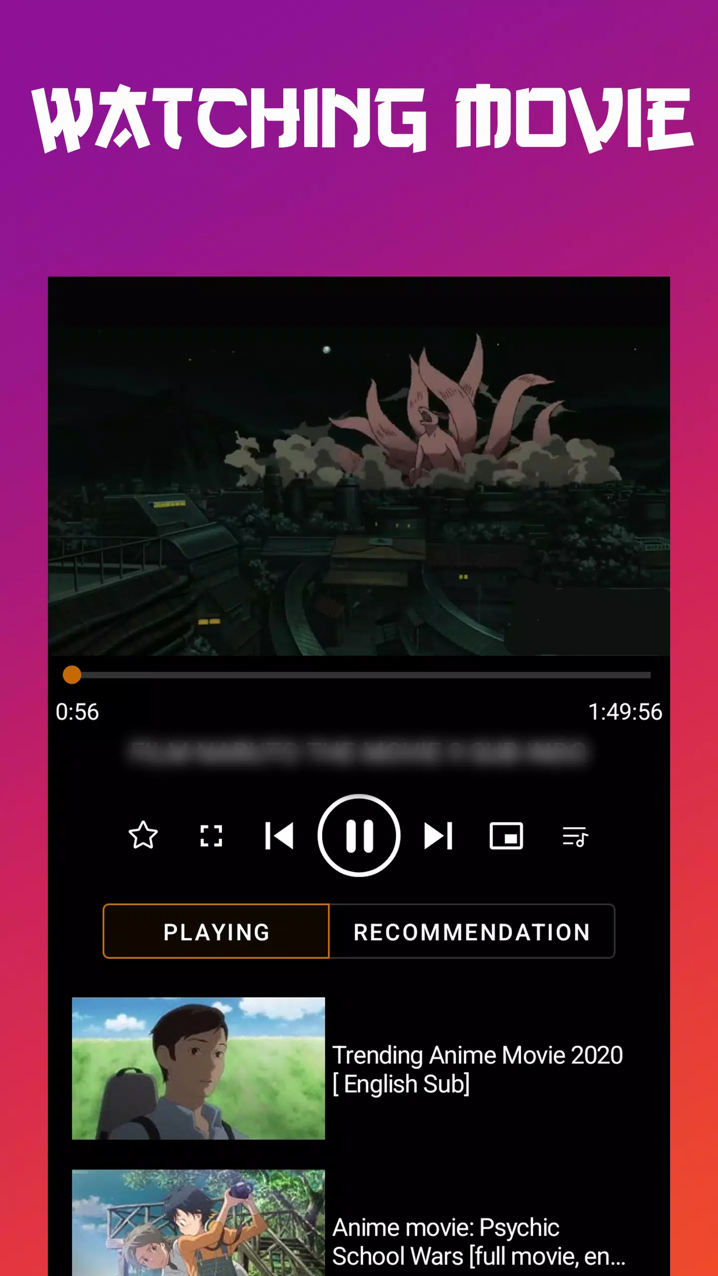 Anime tv - Anime Watching App ဖန်သားပြင်ဓာတ်ပုံ 2