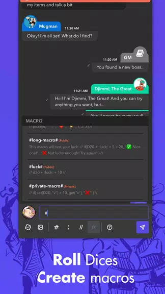 mRPG - Chat app to play RPGs應用截圖第4張