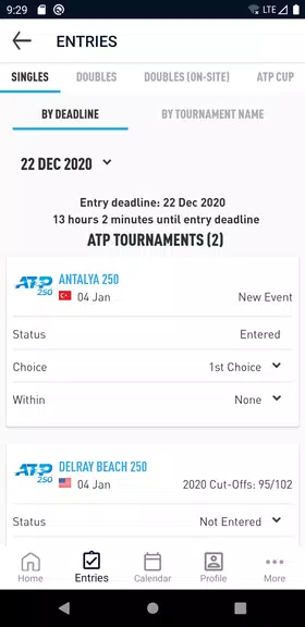 ATP PlayerZone Capture d'écran 3