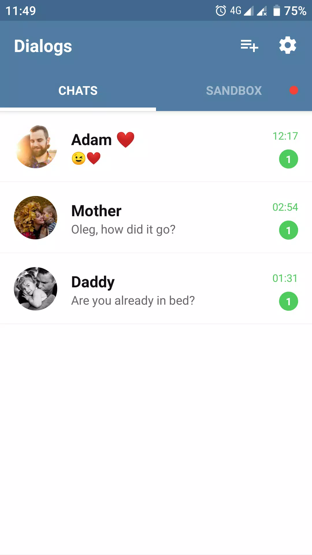 Fake Chat Story Messenger Captura de tela 1