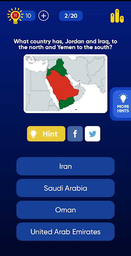 Geo Quiz: World Geography, Map スクリーンショット 4