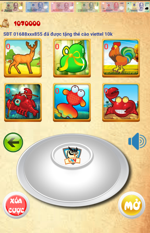 Schermata Game Bầu Cua 2