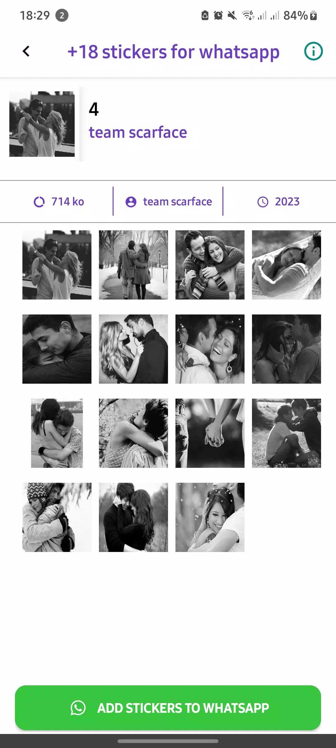 +18 Stickers For WhatsApp Captura de tela 2