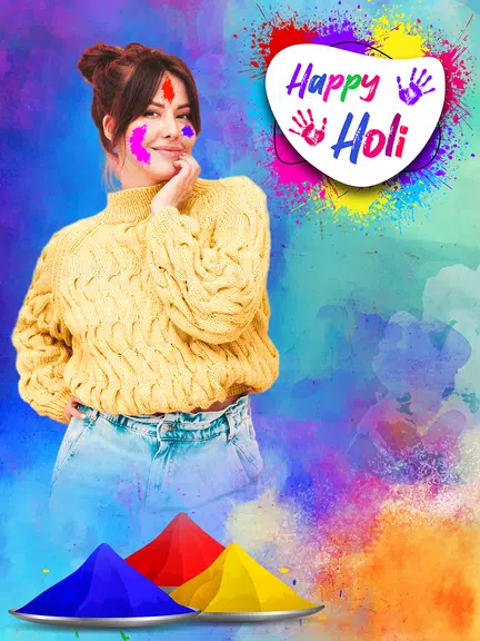 Schermata Happy Holi Video Maker 3