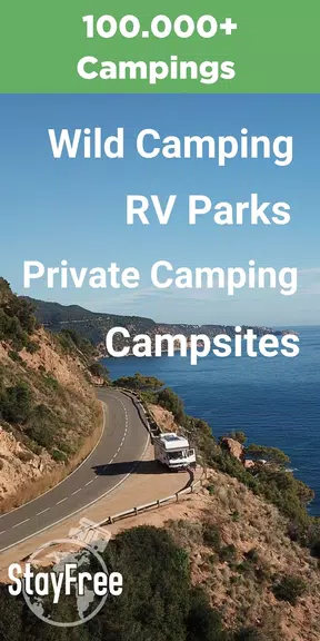 Camping App: StayFree Vanlife Tangkapan skrin 1