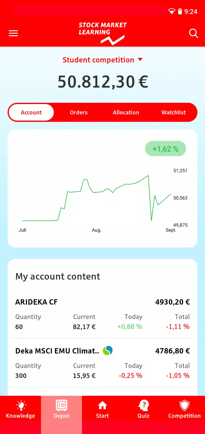 Stock Market Learning Captura de tela 1