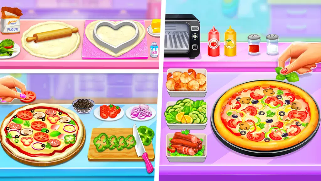 Pizza Maker Food Cooking Games Captura de pantalla 1