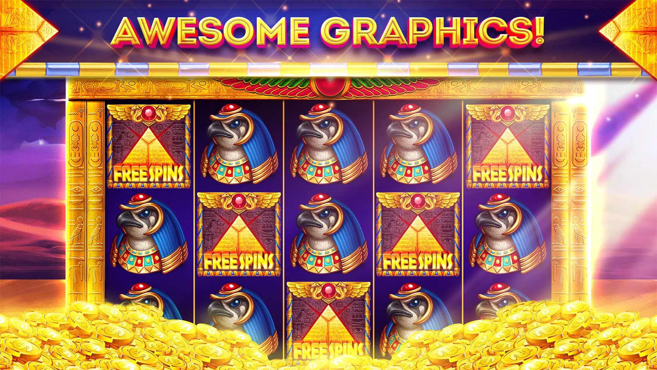 Pharaohs of Egypt Slots Casino ภาพหน้าจอ 2