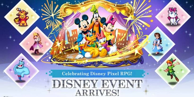 Disney Pixel RPG: Mickey, Pooh, Ariel Rejoignez Puzzle & Dragons