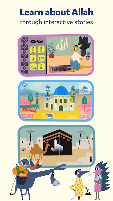 Miraj Muslim Kids Books Games Captura de pantalla 2