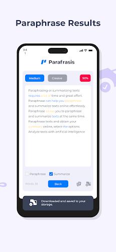 Paraphraser and Summarizer App Ảnh chụp màn hình 4