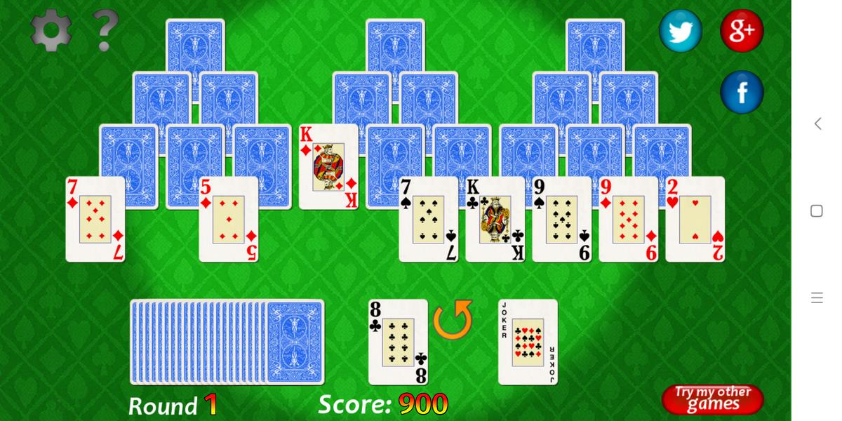 Vegas Solitaire TriPeaks स्क्रीनशॉट 3