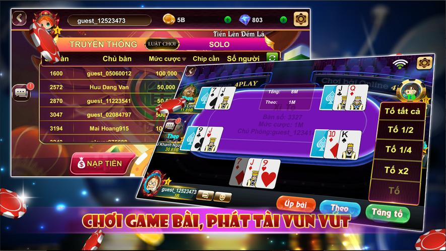 4Play - Xì Tố Xì Phé Online Schermafbeelding 2