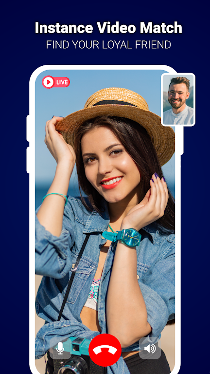 Live Video Call - Global Chat Tangkapan skrin 2
